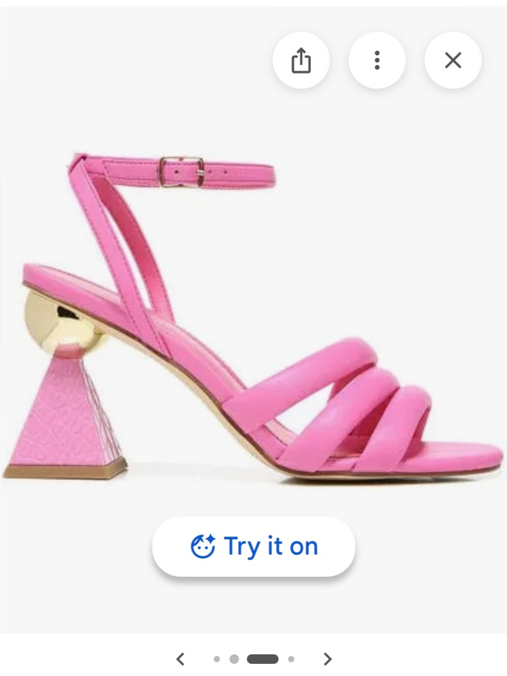 Circus by Sam Edelman Hot Pink Sculptural Heel Sandals
